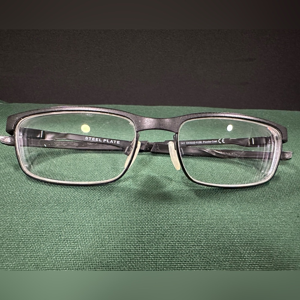 Men’s Oakley Steel Plate glasses powder coal